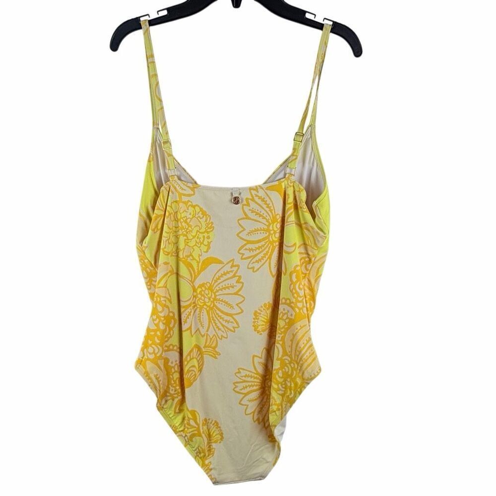 NWT Lilly Pulitzer Clode One-Piece Swimsuit- Golden Glow Juicy Story Engineered - Picture 4 of 7
